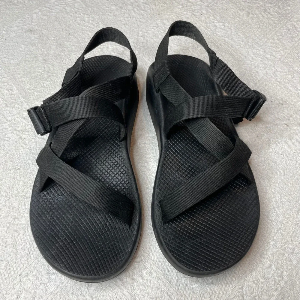 Chaco Z1 Classic Mens Sandals Size 13 Black Adjustable Strap Hiking Sport Shoes